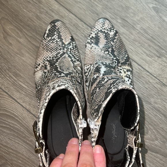 Snakeskin Booties - Picture 3 of 4